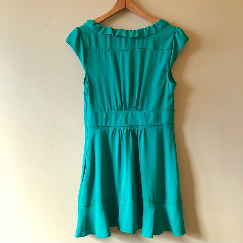 Anthropologie Maeve kelly green cap sleeve dress - Picture 5 of 7